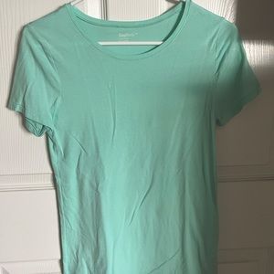 Aqua Blue GapBody Short Sleeve Crewneck Tee